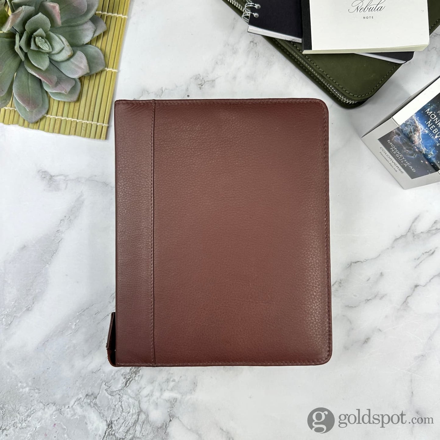 Girologio 24 Zippered Pen Case in Antique Brown Cases