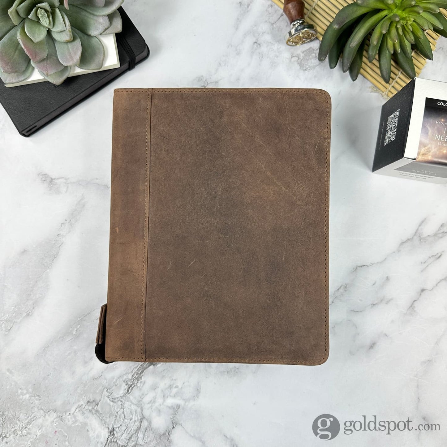 Girologio 24 Zippered Pen Case in Bomber Brown Cases