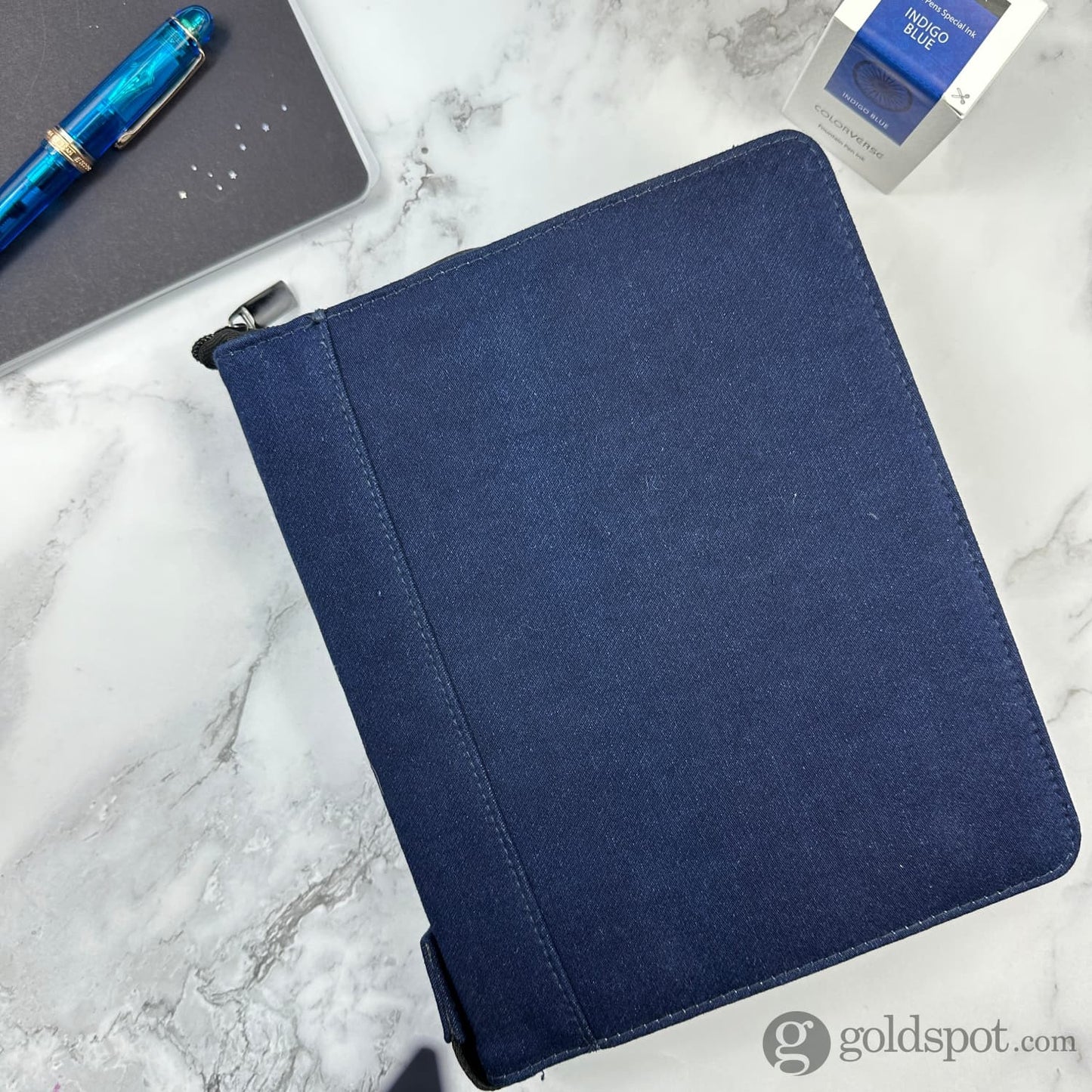 Girologio 24 Zippered Pen Case in Cotton Denim Cases