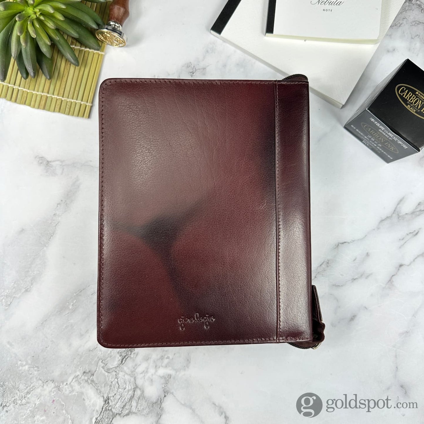 Girologio 24 Zippered Pen Case in Oxblood Cases