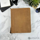 Girologio 24 Zippered Pen Case in Saddle Tan Cases