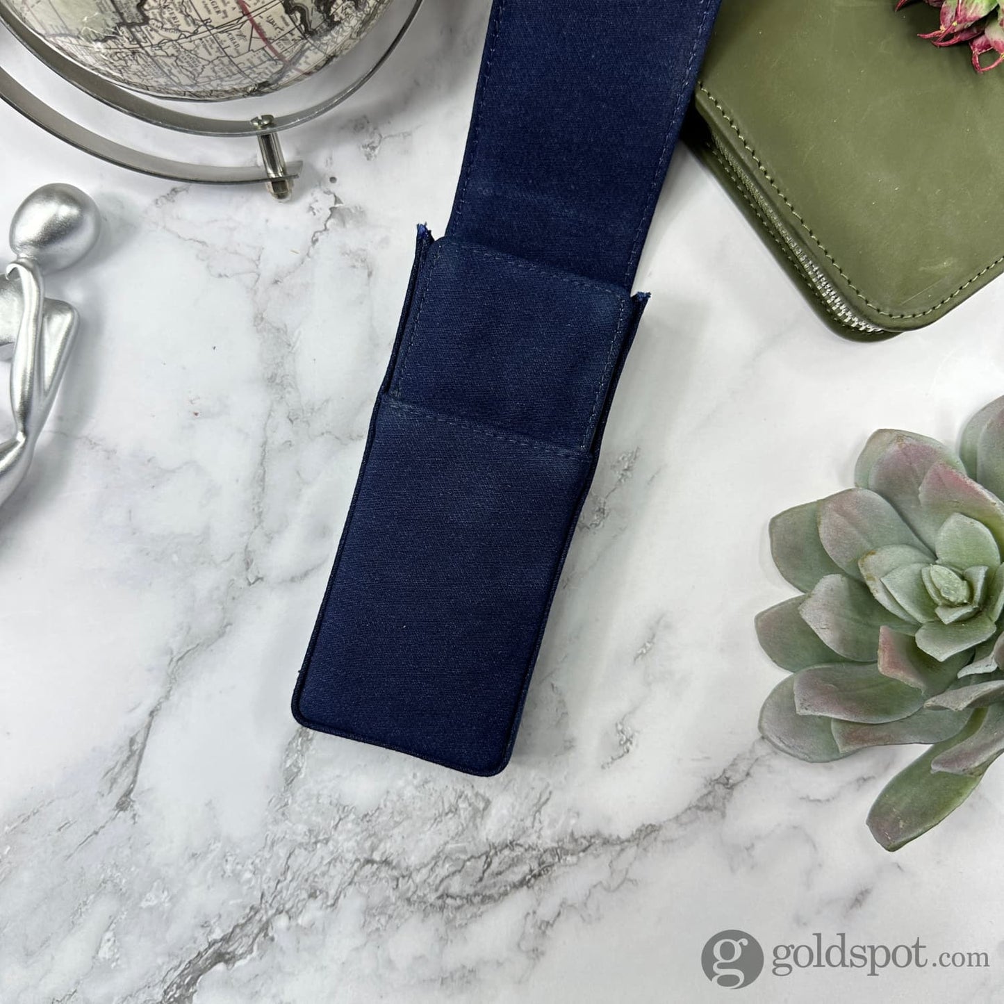 Girologio Cotton Denim Triple Magnetic Closure Pen Case Cases