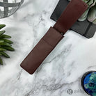 Girologio Double Magnetic Closure Pen Case in Antique Brown Cases