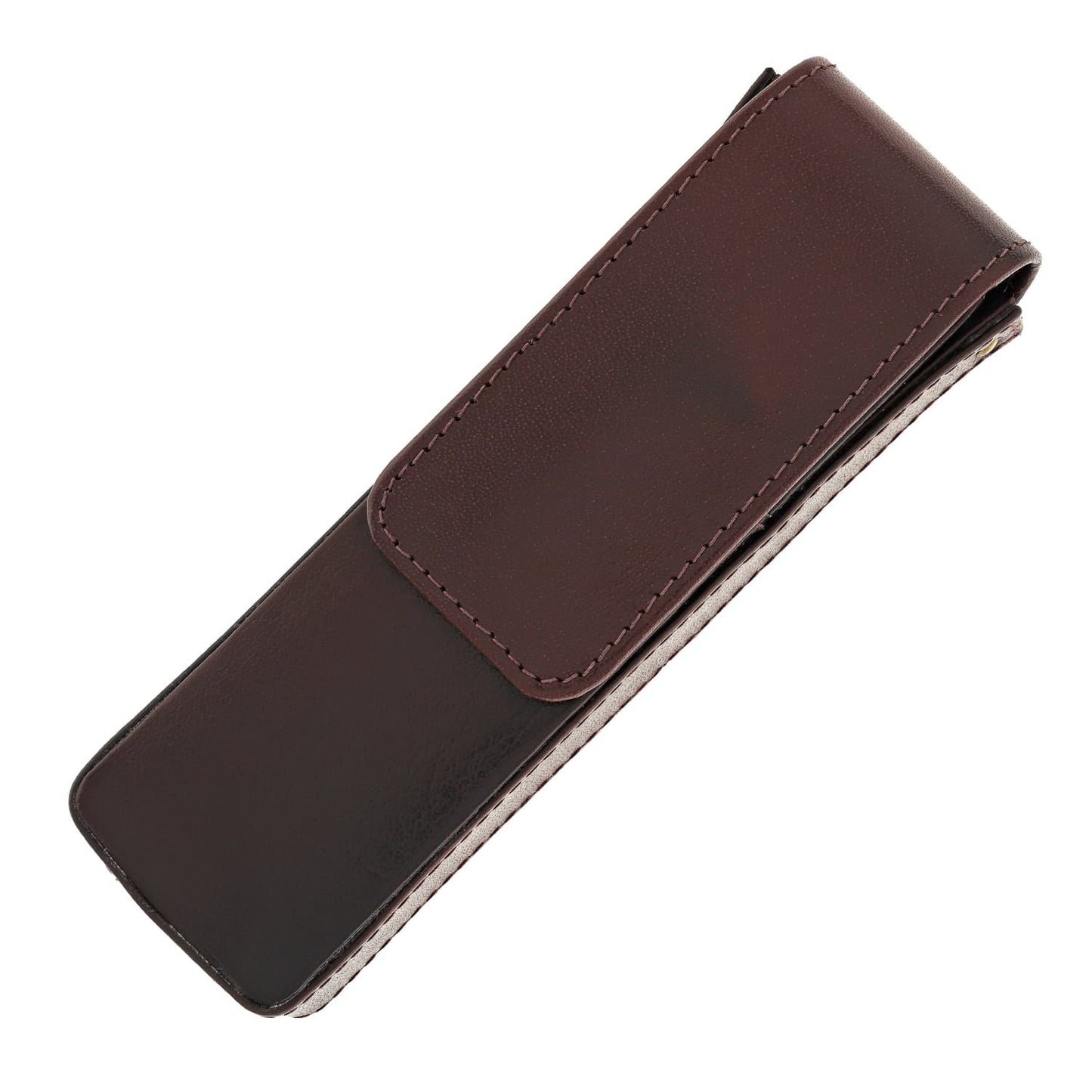 Girologio Double Magnetic Closure Pen Case in Oxblood Cases