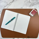 Girologio Repurposed Leather Writing Mat in Congac Accessories