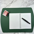 Girologio Repurposed Leather Writing Mat in Green Accessories
