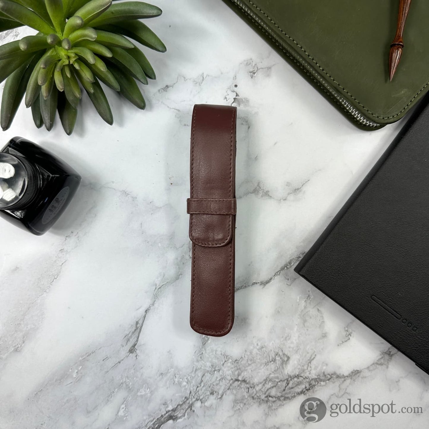 Girologio Single Pen Case in Antique Brown Cases