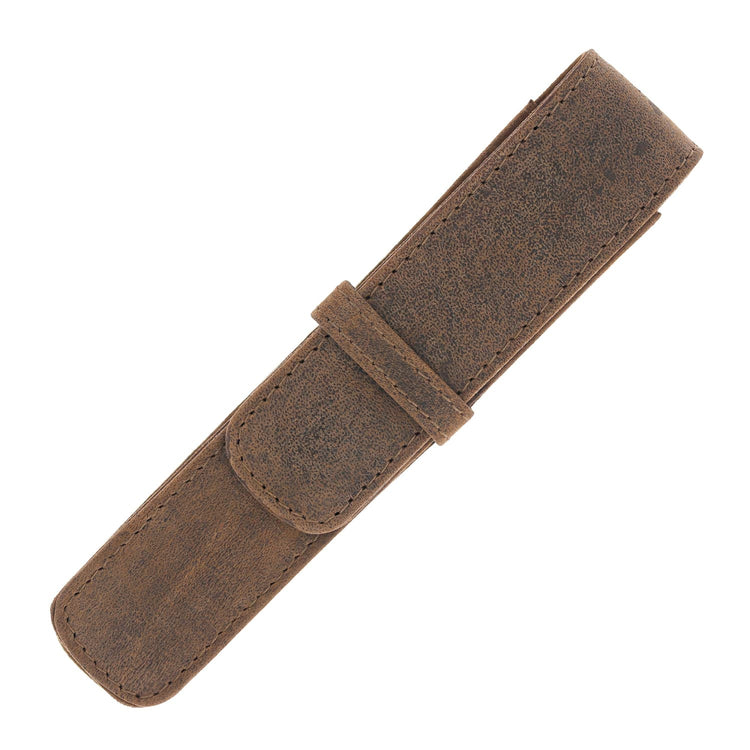 Girologio Single Pen Case in Bomber Brown Cases