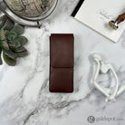 Girologio Triple Magnetic Closure Pen Case in Antique Brown Cases