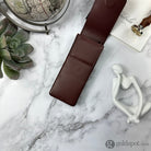 Girologio Triple Magnetic Closure Pen Case in Antique Brown Cases