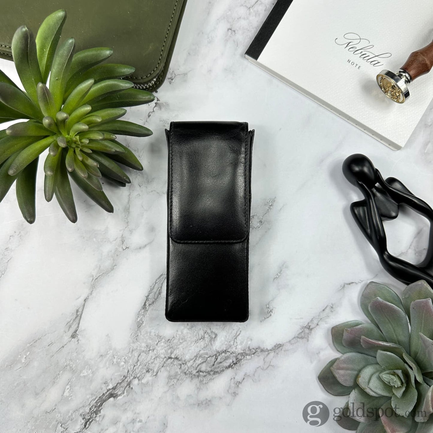 Girologio Triple Magnetic Closure Pen Case in Black Cases