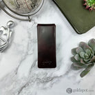 Girologio Triple Magnetic Closure Pen Case in Oxblood Cases