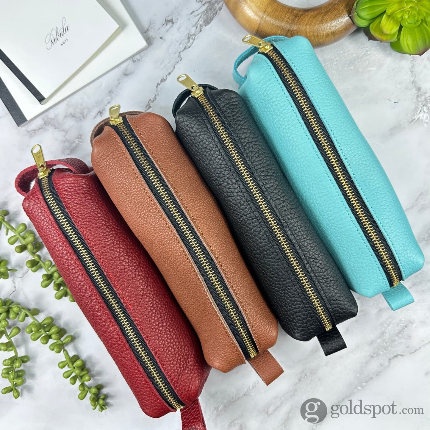 Girologio YKK Zipper Pouch in Crimson Ember Pen Cases