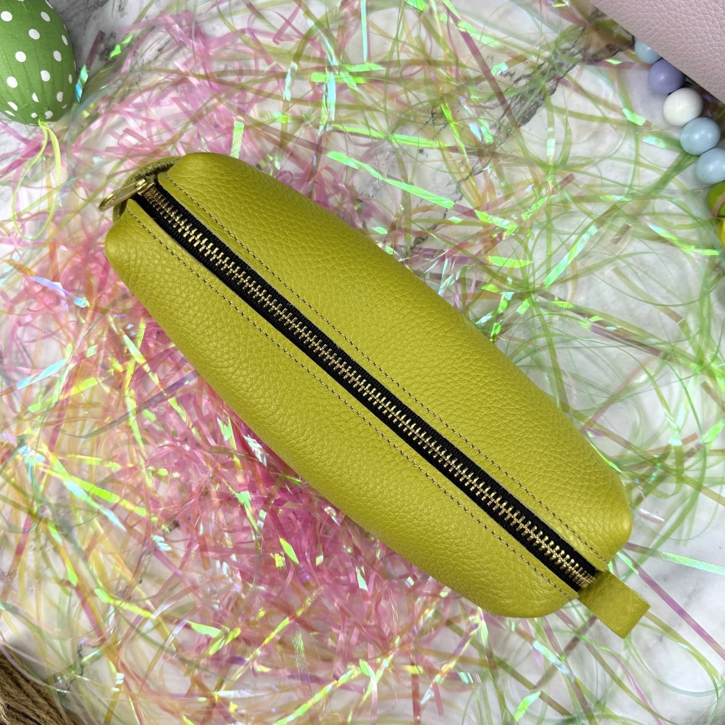 Girologio Zipper Pouch in Lemon Zest Pen Cases