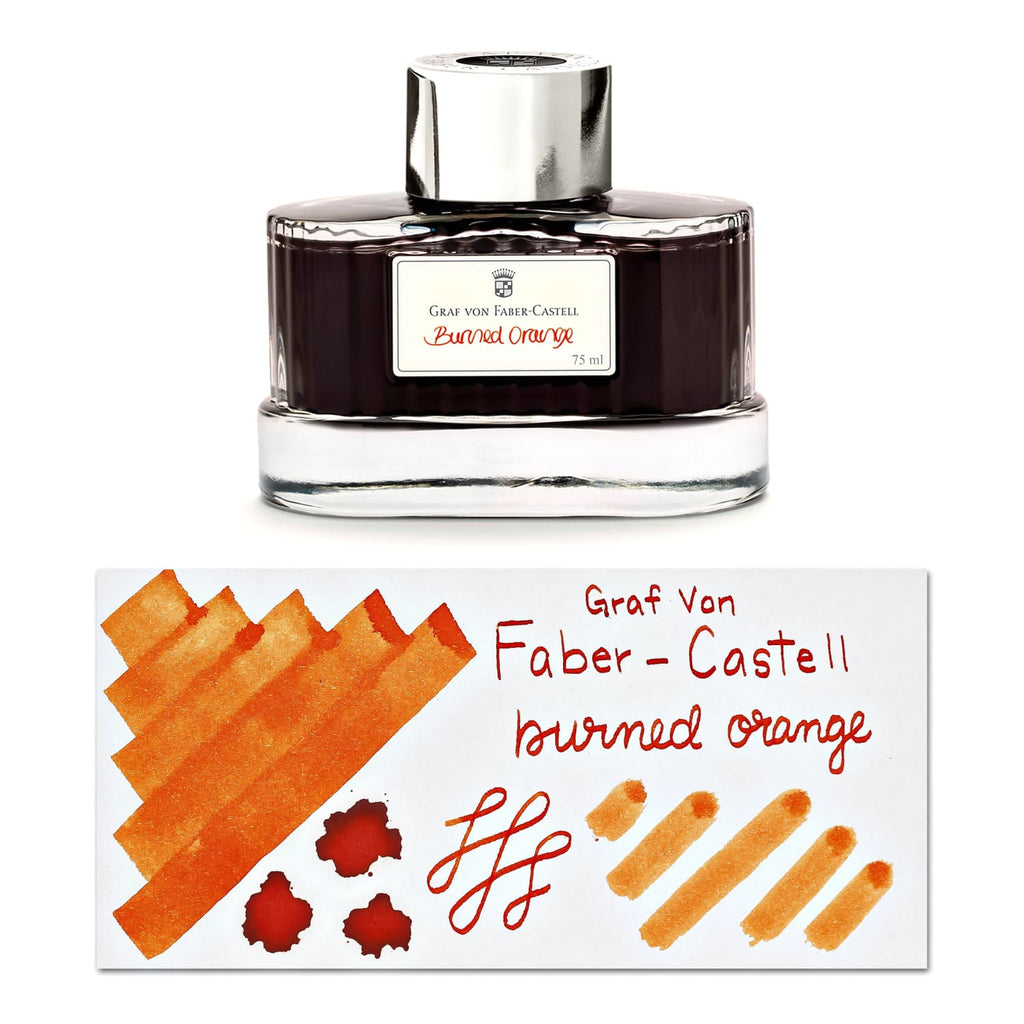 Graf von Faber-Castell Bottled Ink in Burned Orange - 75 mL Bottled Ink