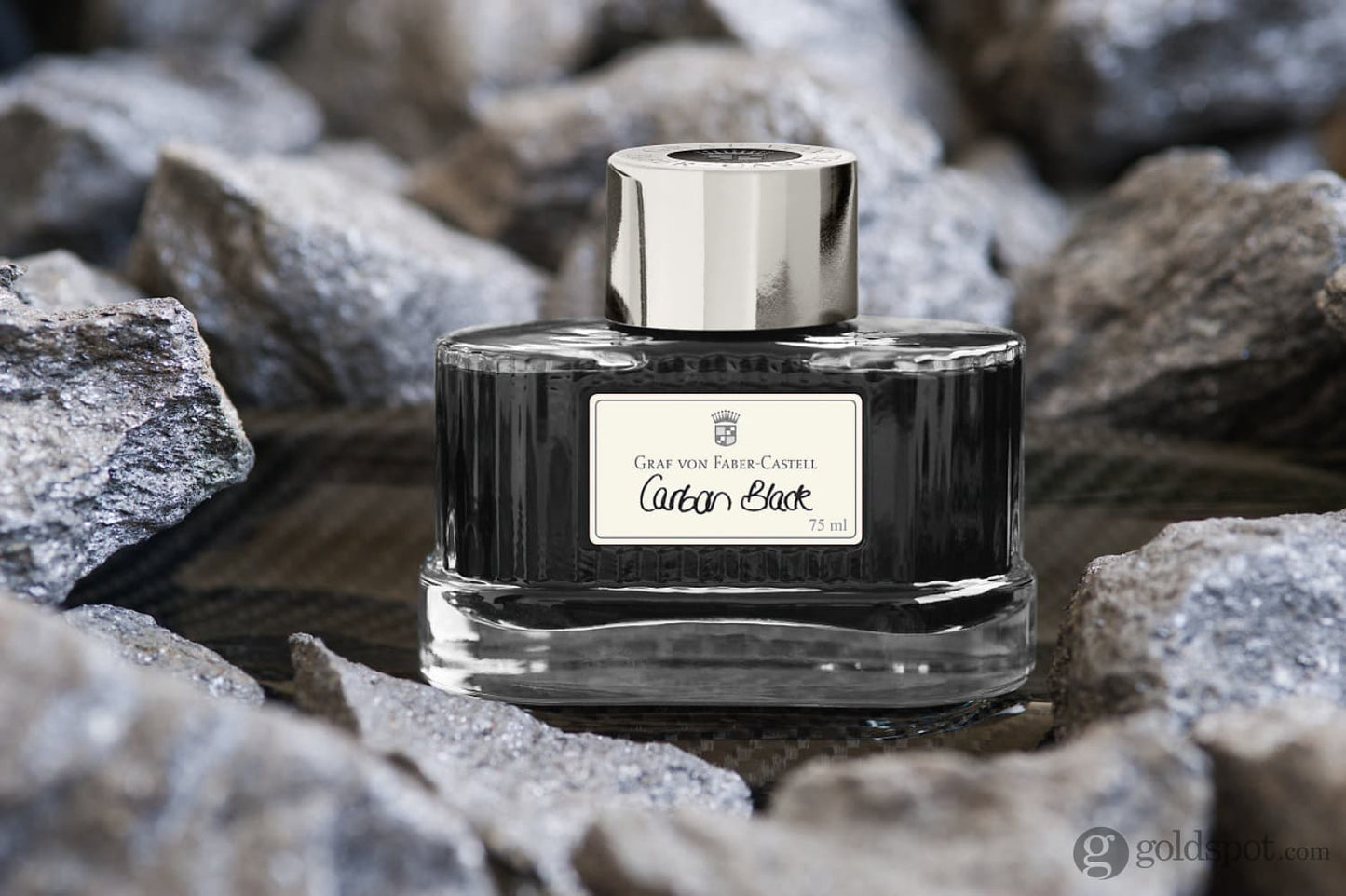 Graf von Faber-Castell Bottled Ink in Carbon Black - 75 mL Bottled Ink