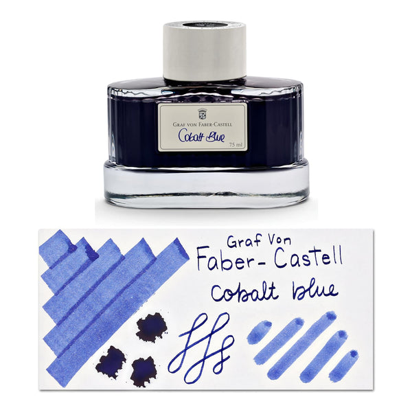 Graf von Faber-Castell Bottled Ink in Cobalt Blue - 75 mL Bottled Ink