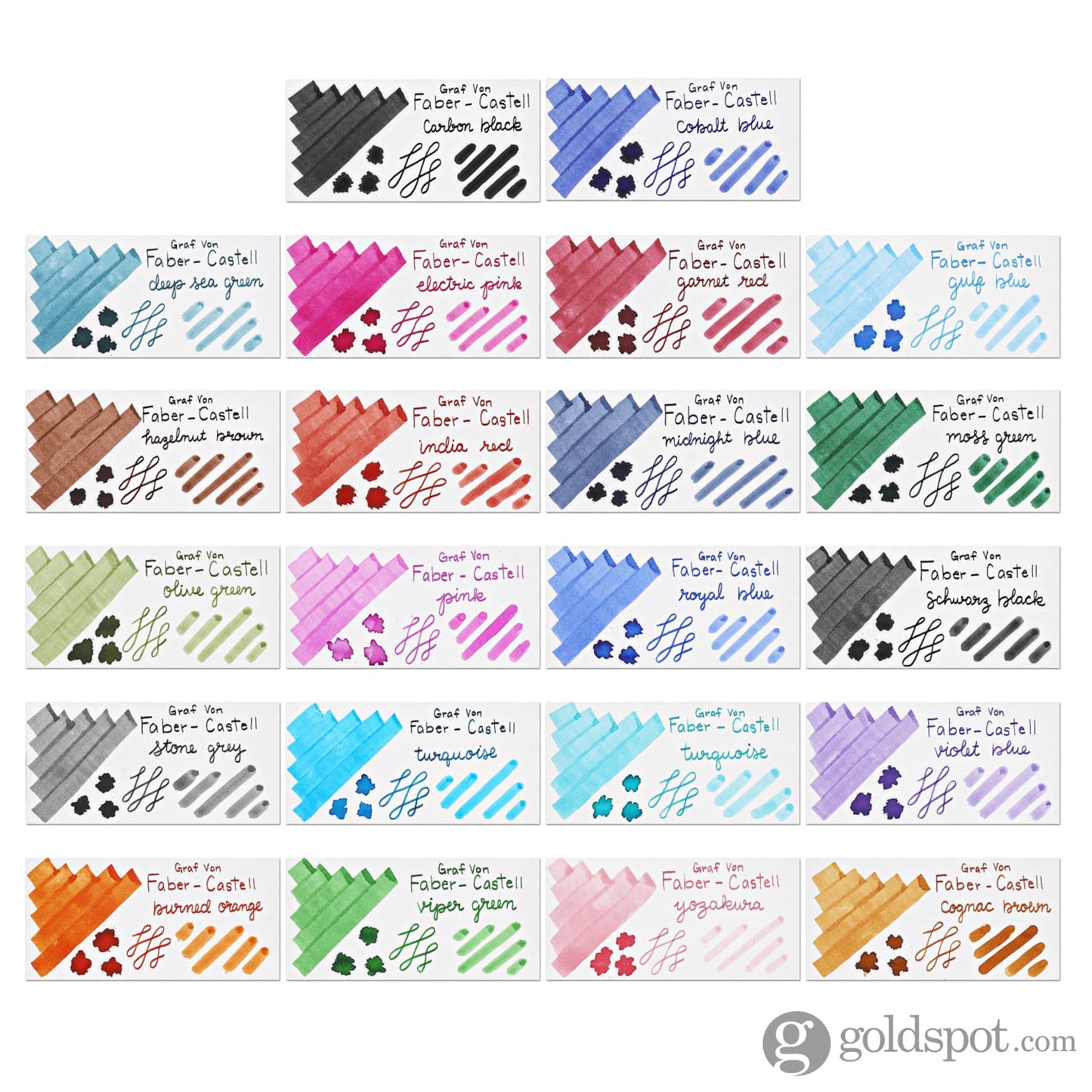 Graf von Faber-Castell Bottled Ink in Cognac Brown - 75 mL Bottled Ink