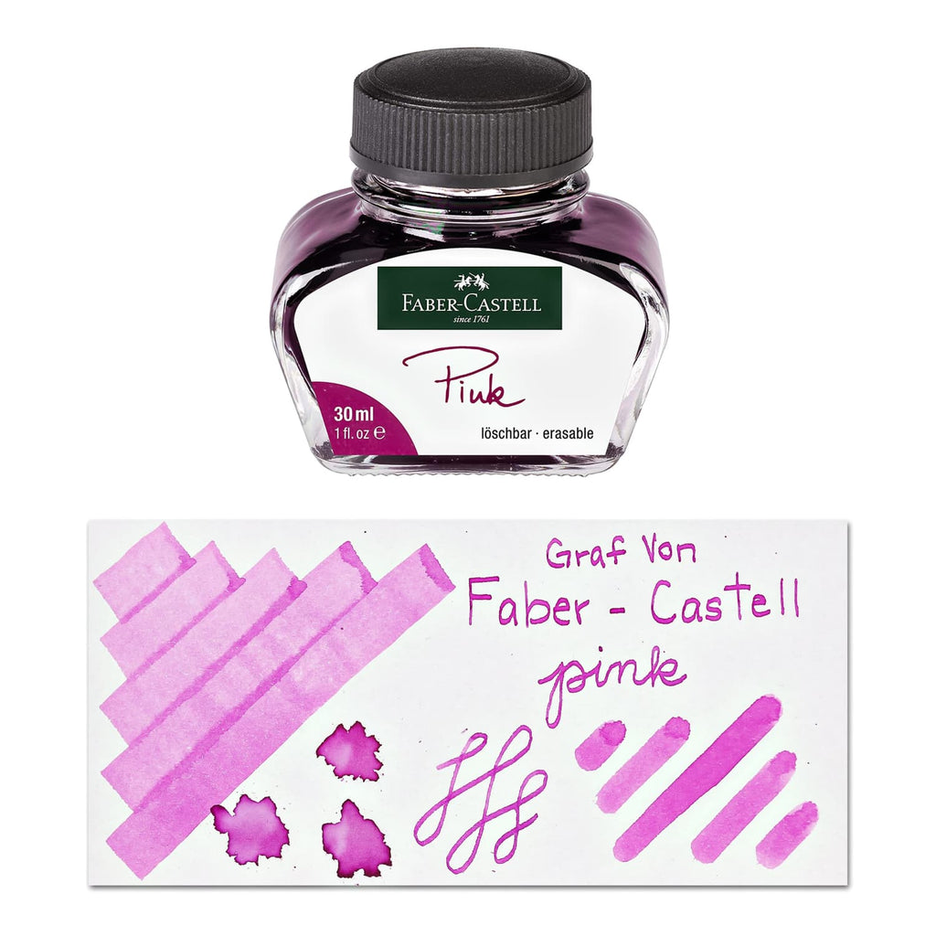 Graf von Faber-Castell Bottled Ink in Erasable Pink - 30 mL Bottled Ink