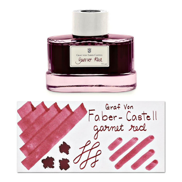 Graf von Faber-Castell Bottled Ink in Garnet Red - 75 mL Bottled Ink