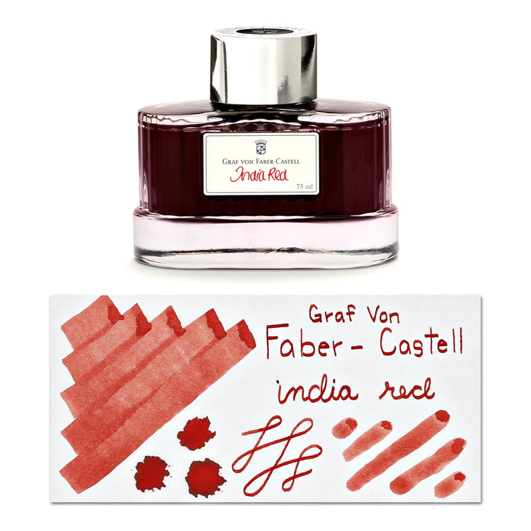 Graf von Faber-Castell Bottled Ink in India Red - 75 mL Bottled Ink