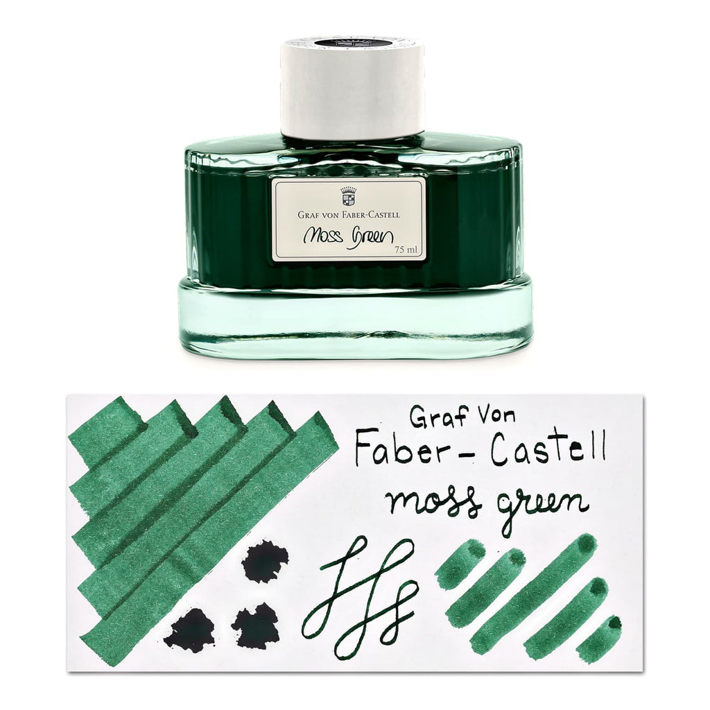 Graf von Faber-Castell Bottled Ink in Moss Green - 75 mL Bottled Ink