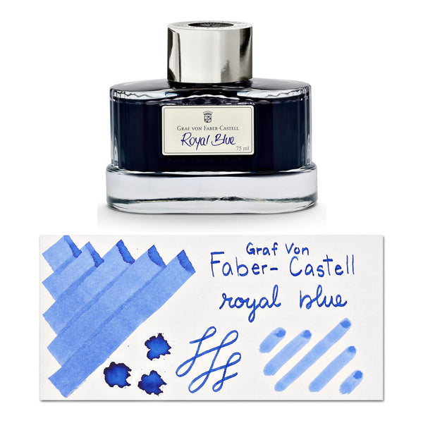 Graf von Faber-Castell Bottled Ink in Royal Blue - 75 mL Bottled Ink