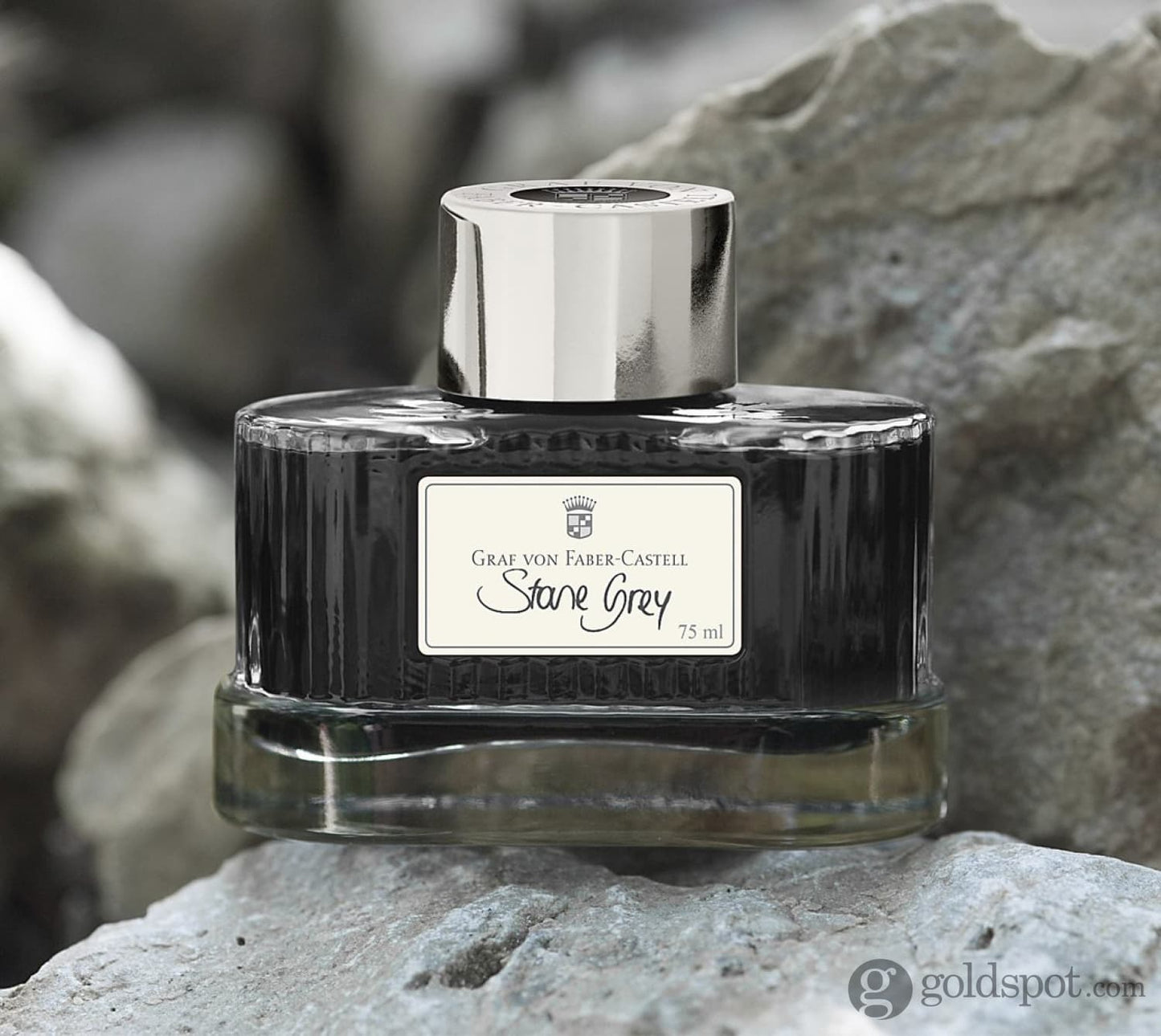 Graf von Faber-Castell Bottled Ink in Stone Grey - 75 mL Bottled Ink