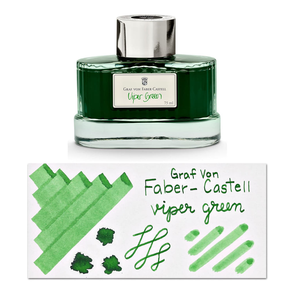 Graf von Faber-Castell Bottled Ink in Viper Green - 75 mL Bottled Ink