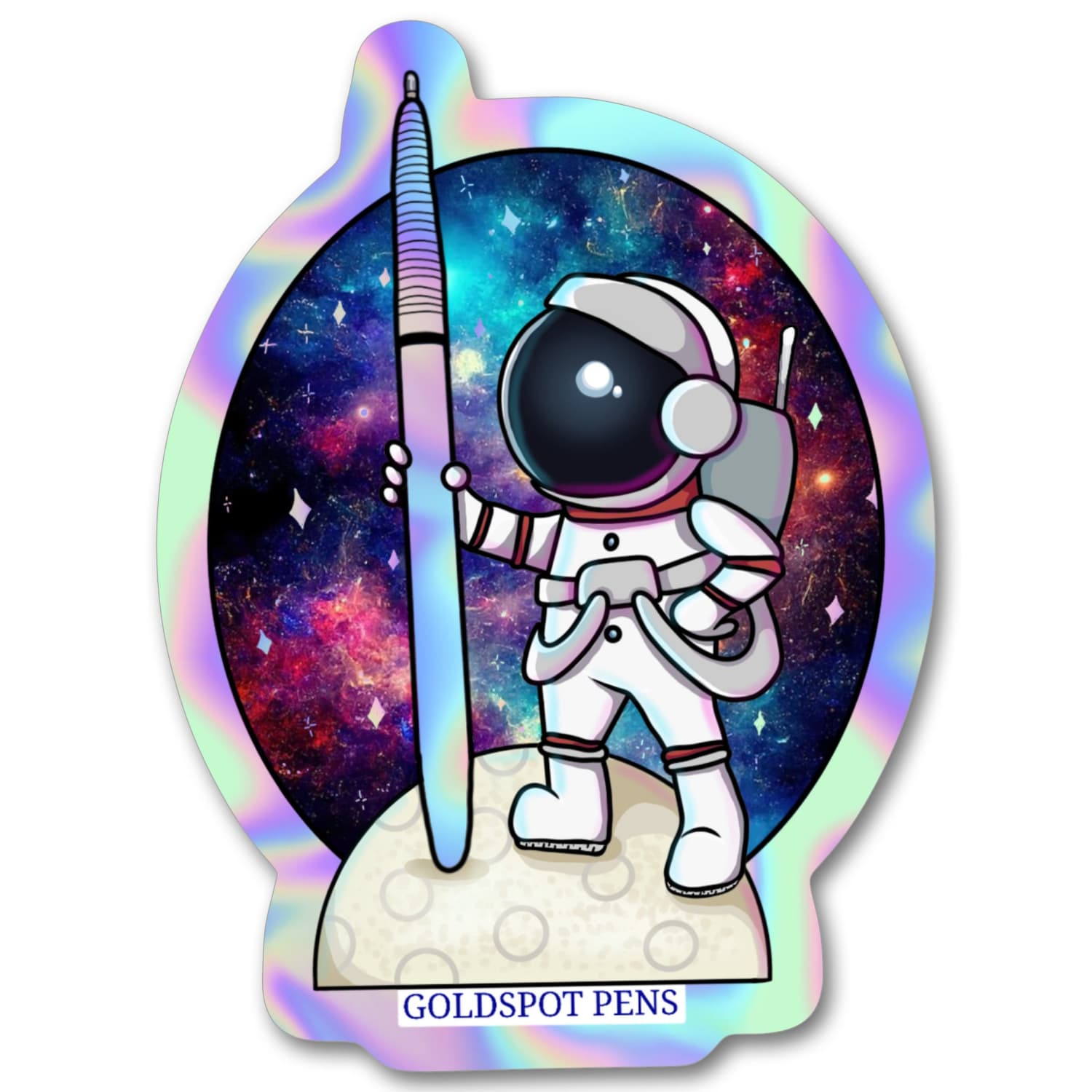 Astro Note Sticker Holographic Astro Pen Sticker - Goldspot Pens