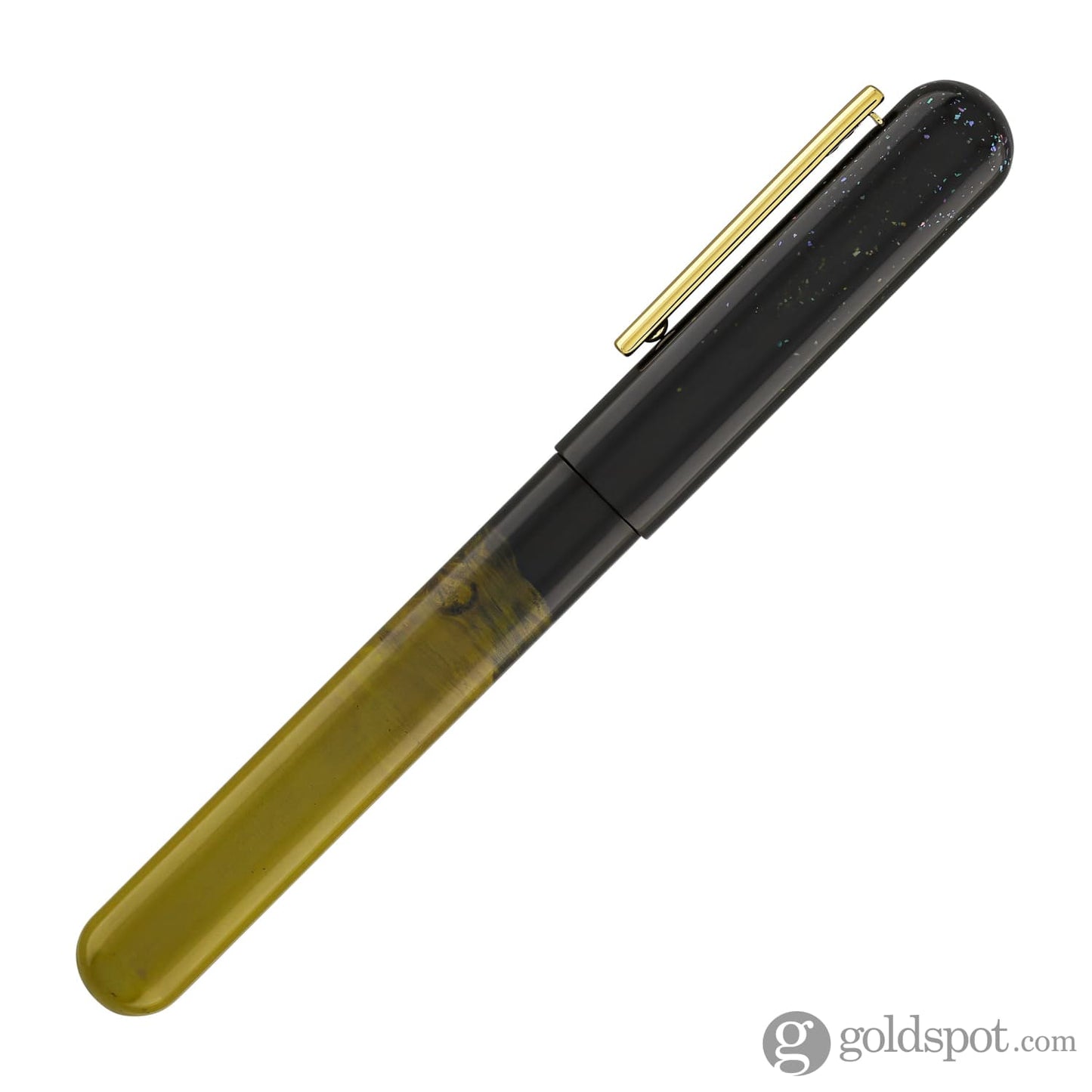 IKKAKU by Nahvalur Gradient Urushi Fountain Pen in Cong-Lü Scallion Green