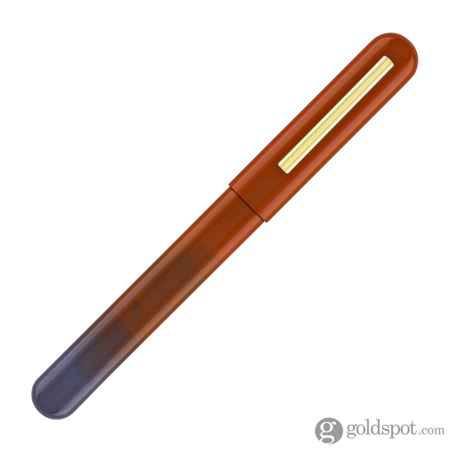 IKKAKU by Nahvalur Gradient Urushi Fountain Pen in Yan-Zhi Vermilion
