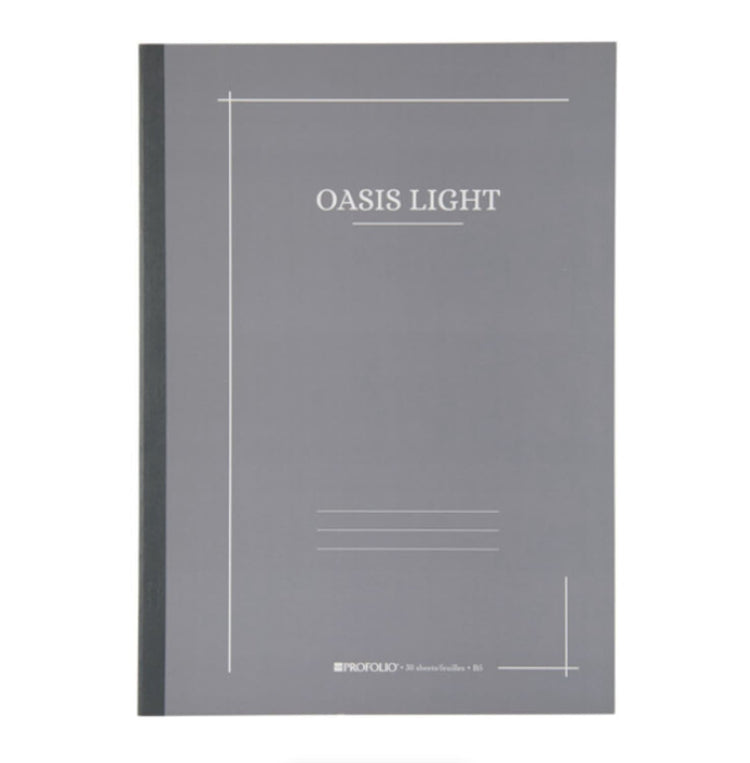 Itoya ProFolio Oasis Large Notebook in Gray - B5 Notebooks Journals