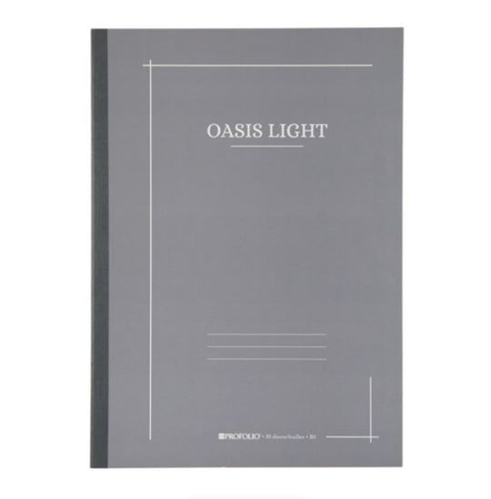 Itoya ProFolio Oasis Large Notebook in Gray - B5
