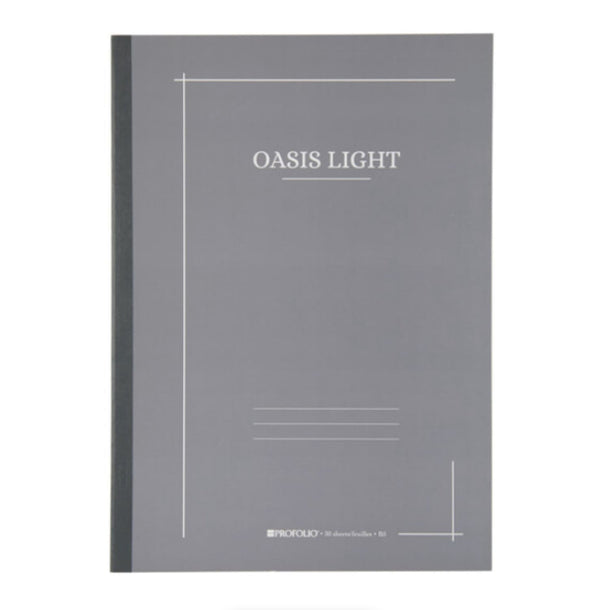 Itoya ProFolio Oasis Large Notebook in Gray - B5 Notebooks Journals