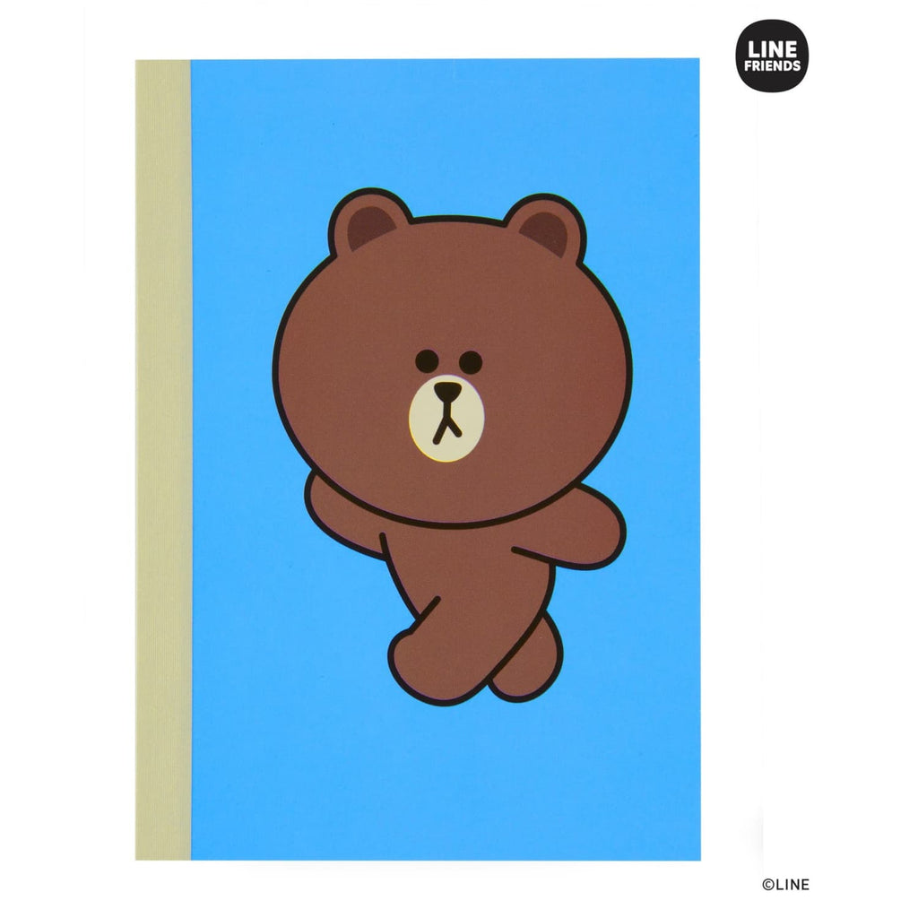 Itoya Profolio Oasis Lined Notebook in LINE FRIENDS BROWN - A6 Notebooks Journals