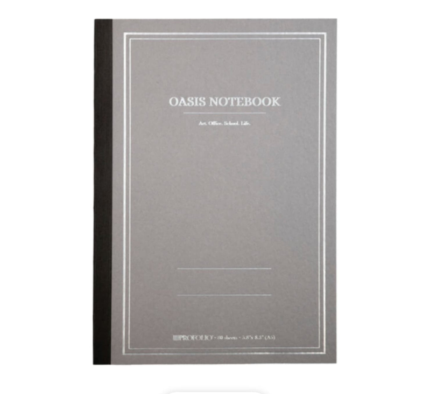 Itoya ProFolio Oasis Medium Notebook in Gray - A5 Notebooks Journals