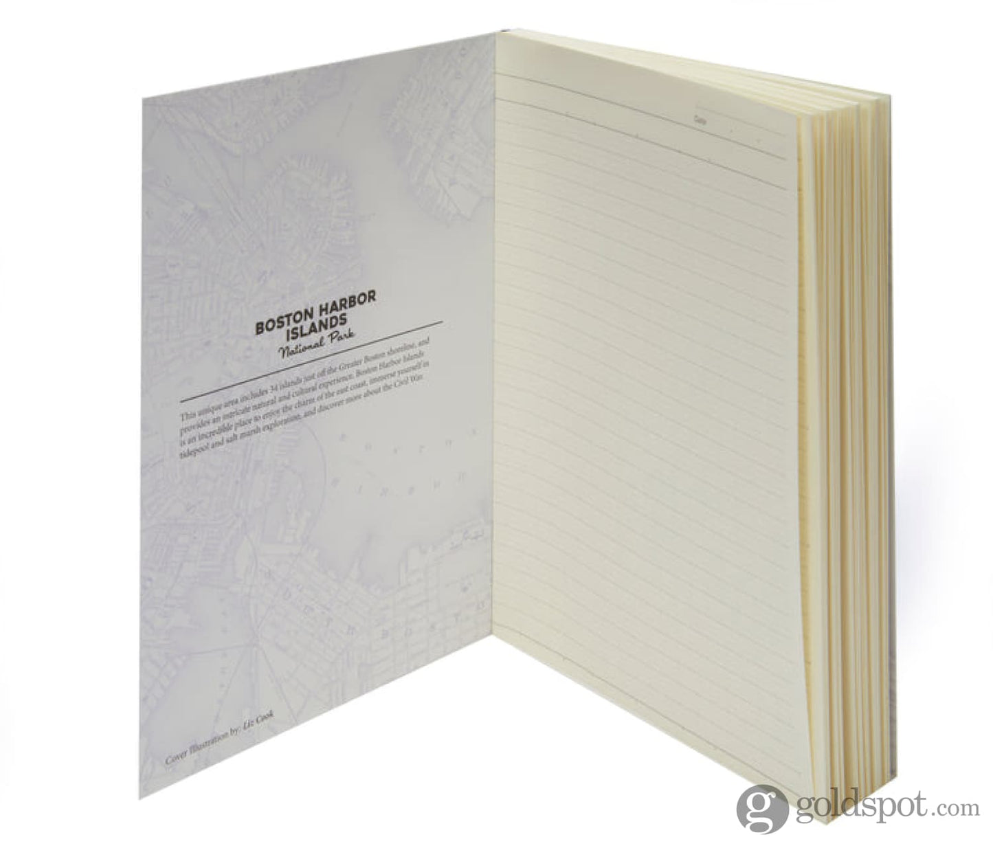 Itoya Profolio Oasis National Parks Lined Notebook in Boston Harbor - A5 Notebooks Journals
