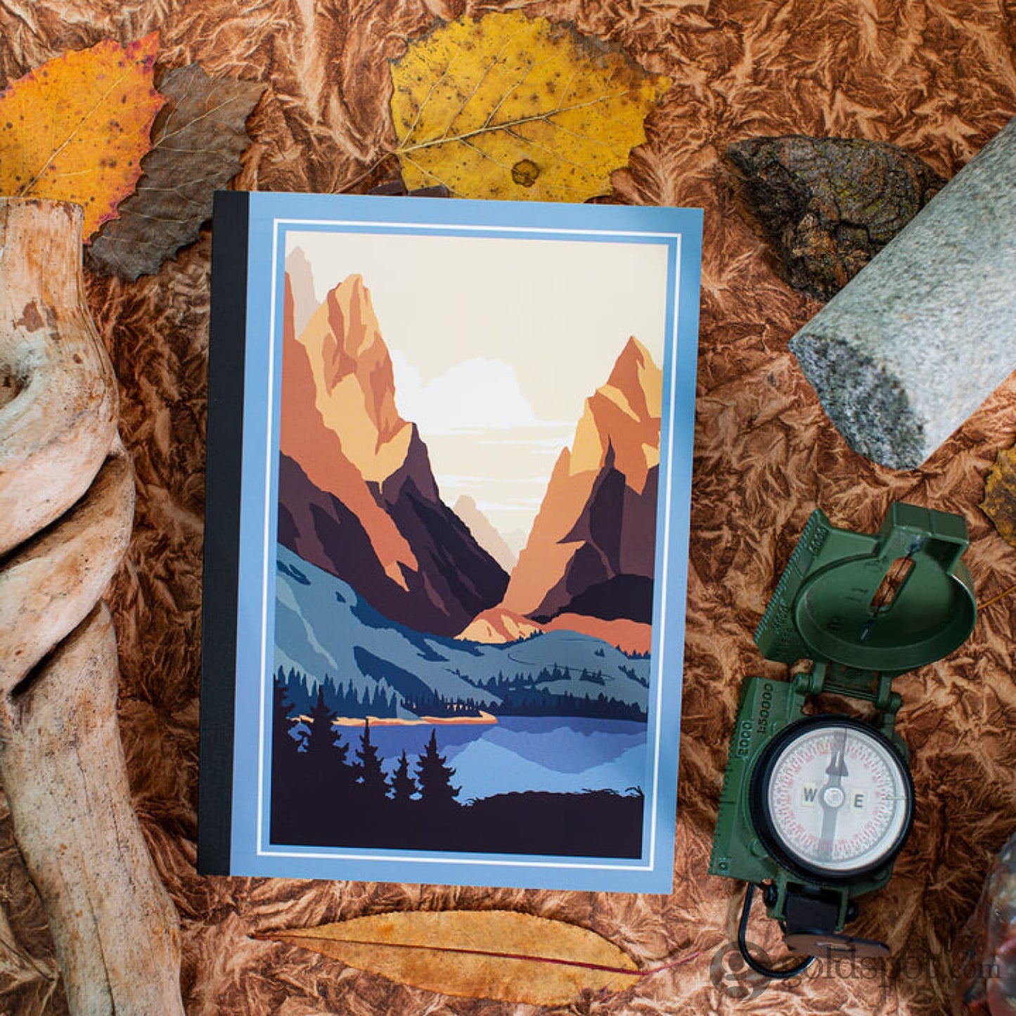 Itoya Profolio Oasis National Parks Lined Notebook in Grand Teton - A5 Notebooks Journals