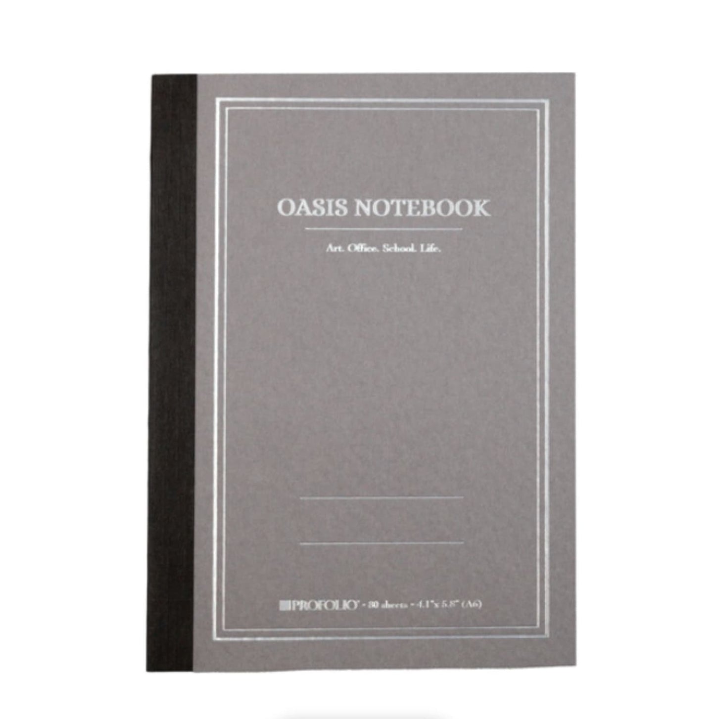 Itoya ProFolio Oasis Small Notebook in Gray - A6 Notebooks Journals