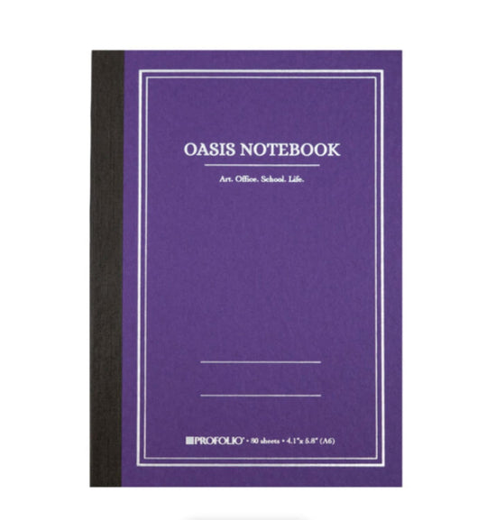 Itoya ProFolio Oasis Small Notebook in Purple - A6