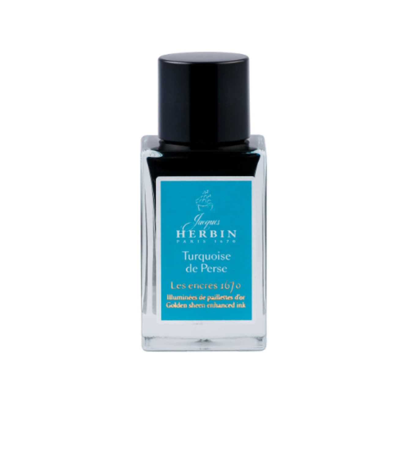 J. Herbin 1670 Anniversary Bottled Ink in Turquoise de Perse - 15 mL Bottled Ink