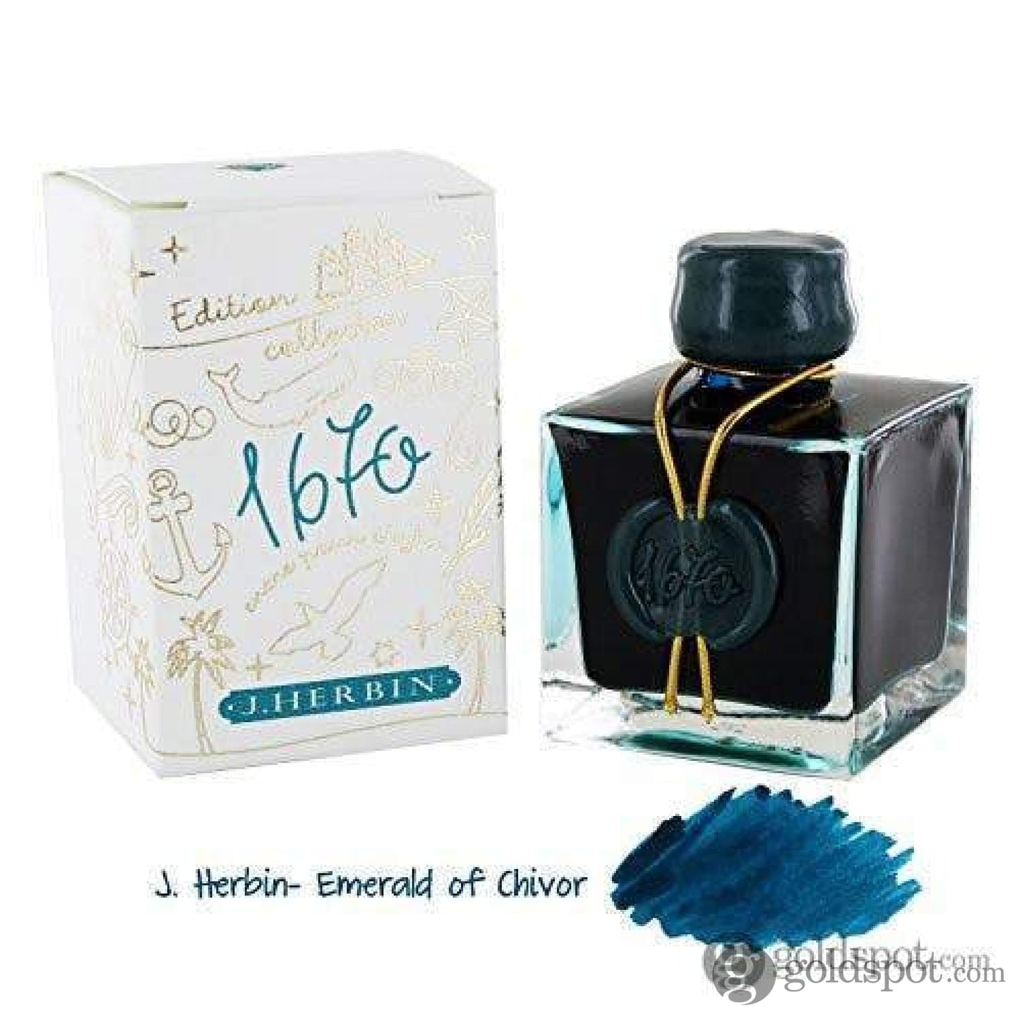 J. Herbin 1670 Anniversary Sparkle Bottled Ink - Set of 5 Bottled Ink