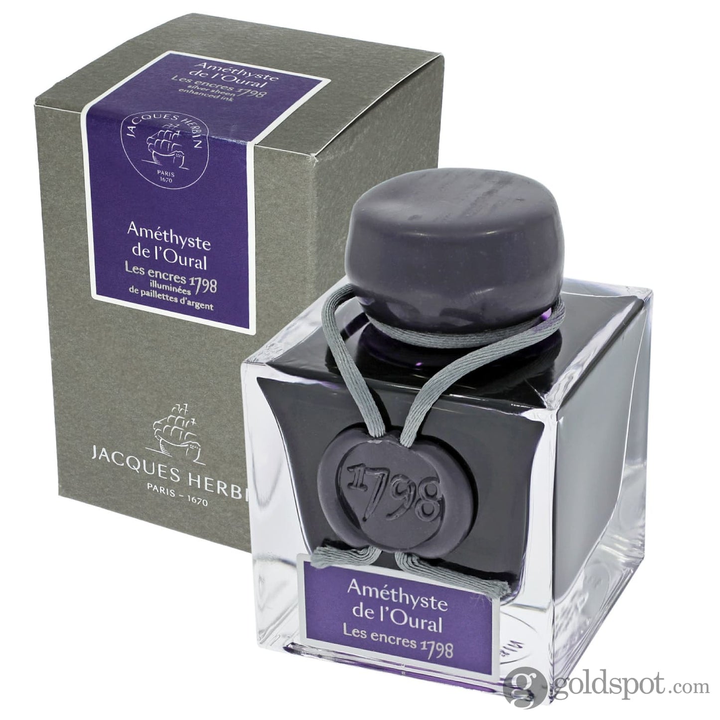 J. Herbin 1798 Anniversary Bottled Ink in Amethyste de LOural - 50 mL Bottled Ink