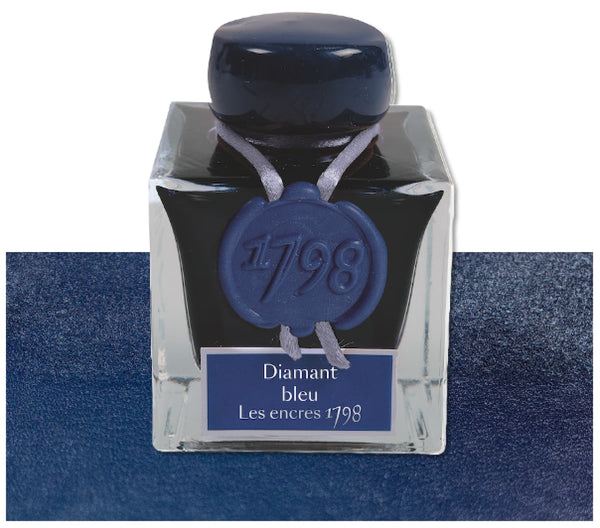 J. Herbin 1798 Anniversary Bottled Ink in Diamant Bleu - 50 mL Bottled Ink
