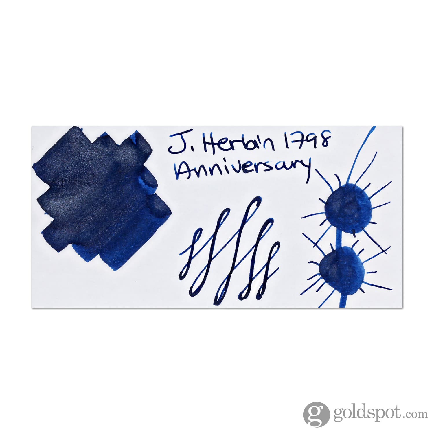 レア invisible ink Classic POT BITER sizeM J. Herbin 1798 Anniversary Bottled Ink in Diamant Bleu - 50 mL