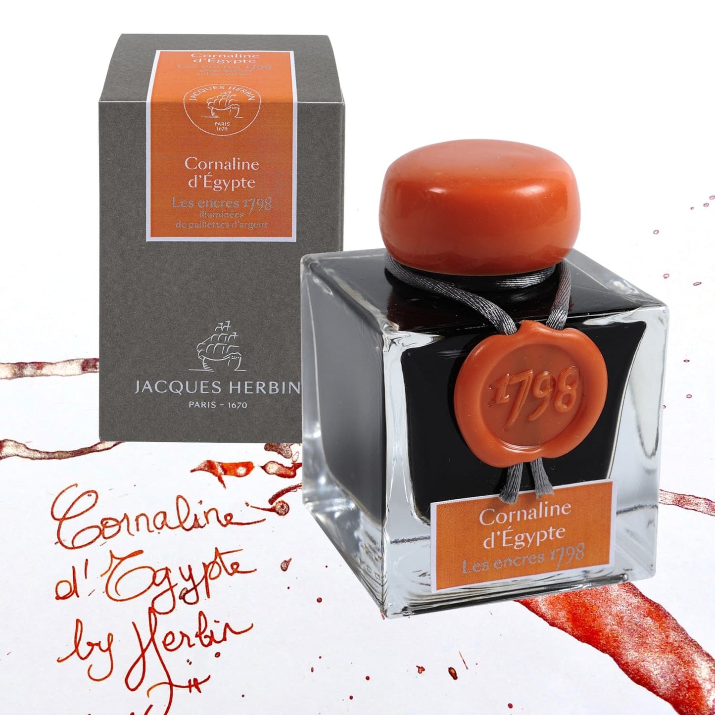 J. Herbin 1798 Anniversary Bottled Ink in Cornaline dEgypte - 50 mL Bottled Ink