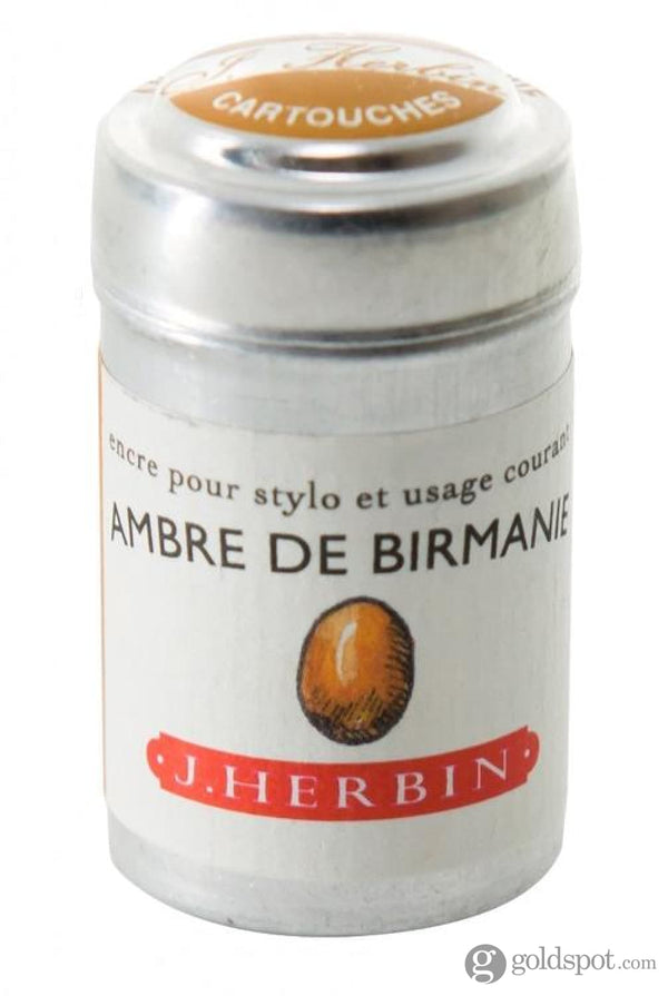 J. Herbin Bottled Ink and Cartridges in Ambre de Birmanie (Amber of Burma) Cartridges Bottled Ink
