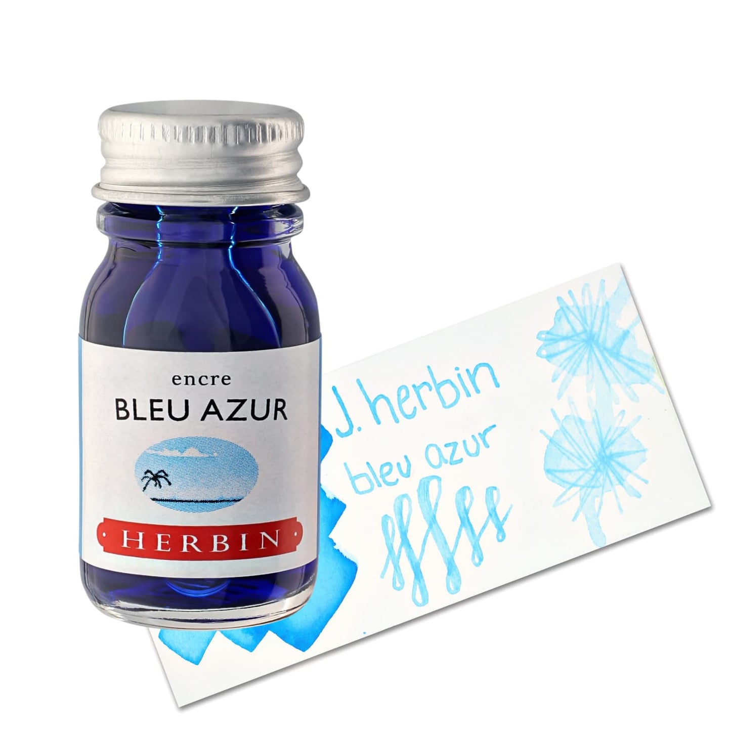 J. Herbin Bottled Ink in Bleu Azur (Azure Blue) Bottled Ink