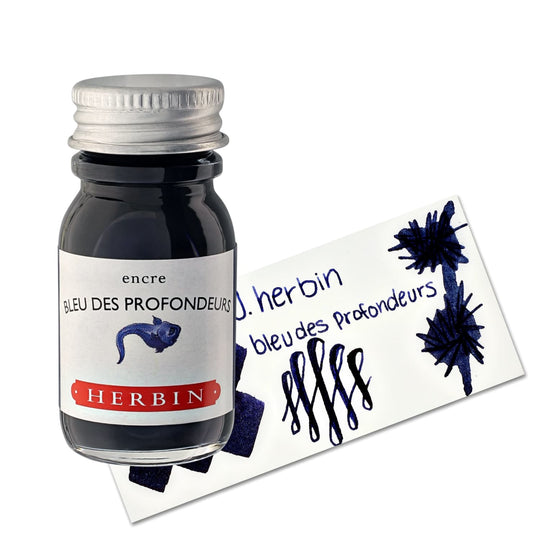 J. Herbin Bleu des Profondeurs (Ocean Depths Blue) Bottled Fountain Pen Ink
